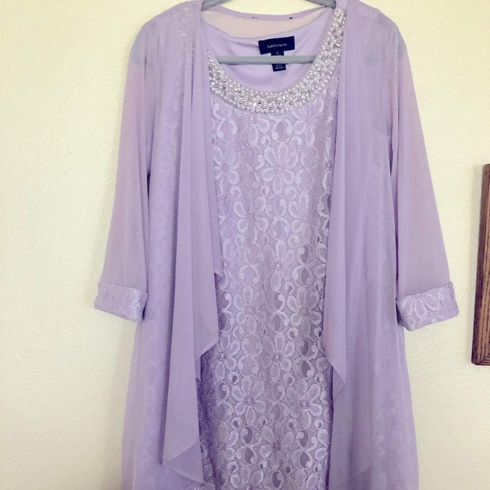 Beaded Sheath Dress with Jacket